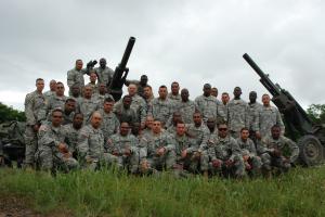 Unit photo of B Battery 1 Battalion 258th Field Artillery